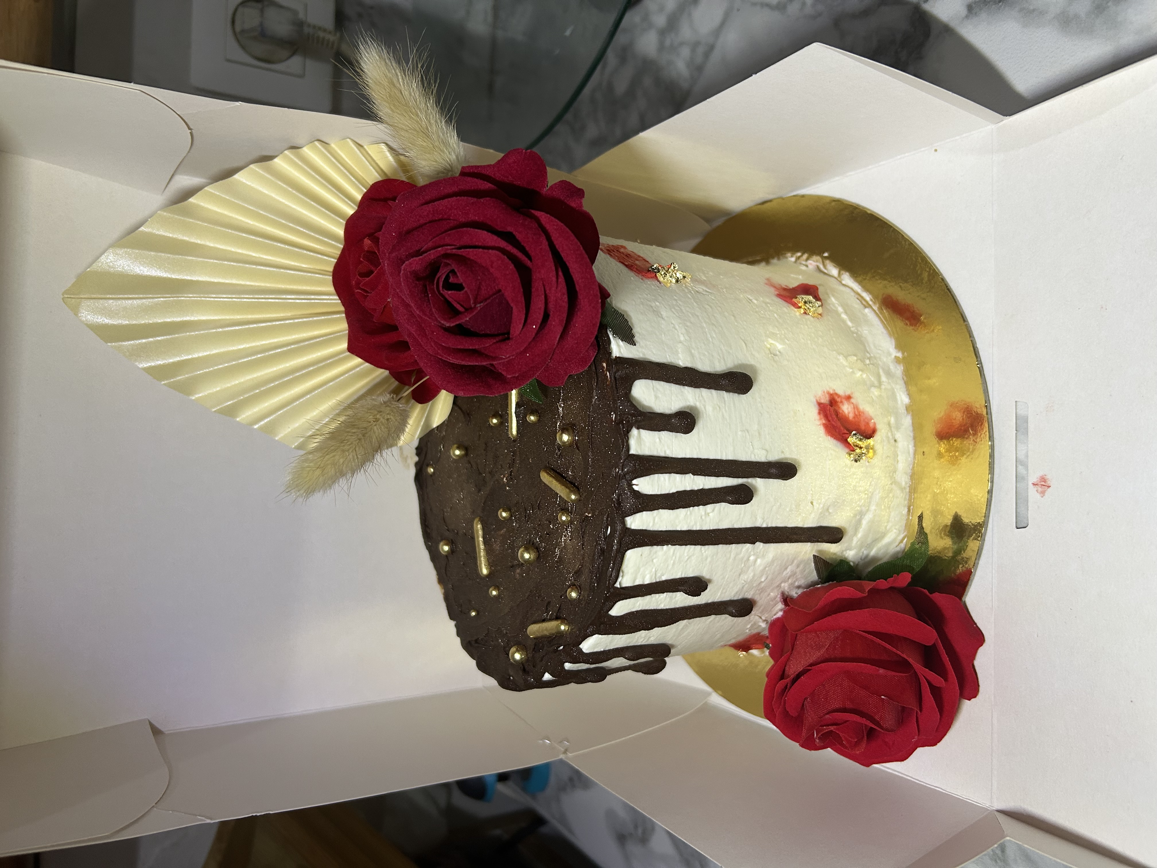 Layer cake pistache chocolat